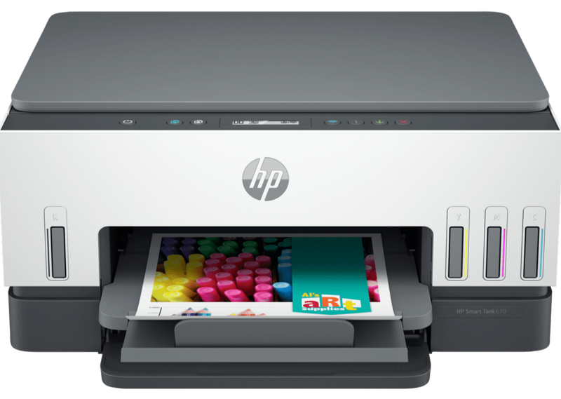 HP Smart Tank 670 All-In-One (Print, Scan, Copy) Printer - 6UU48A