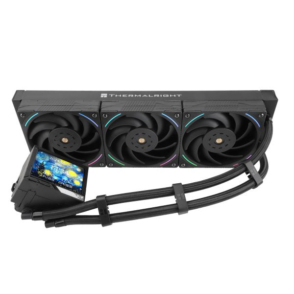 Thermalright Mjolnir Vision 360 BLACK Black ARGB w/3.5" IPS Screen 360mm Liquid CPU Cooler