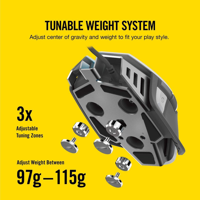 [New Year Offer] Corsair M65 RGB ELITE Tunable FPS Gaming Mouse - White CH-9309111-AP