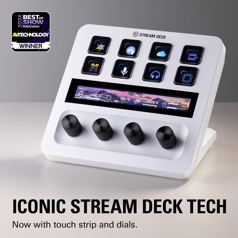 [Elgato New Year Promotion] Elgato Stream Deck+ White white live broadcast console (CO-EL-STREAM-DECK+-W) 