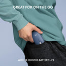 Logitech PEBBLE M350 Wireless Mouse 纖薄靜音無線藍牙滑鼠 - Blueberry 午夜藍 910-006667 原裝行貨