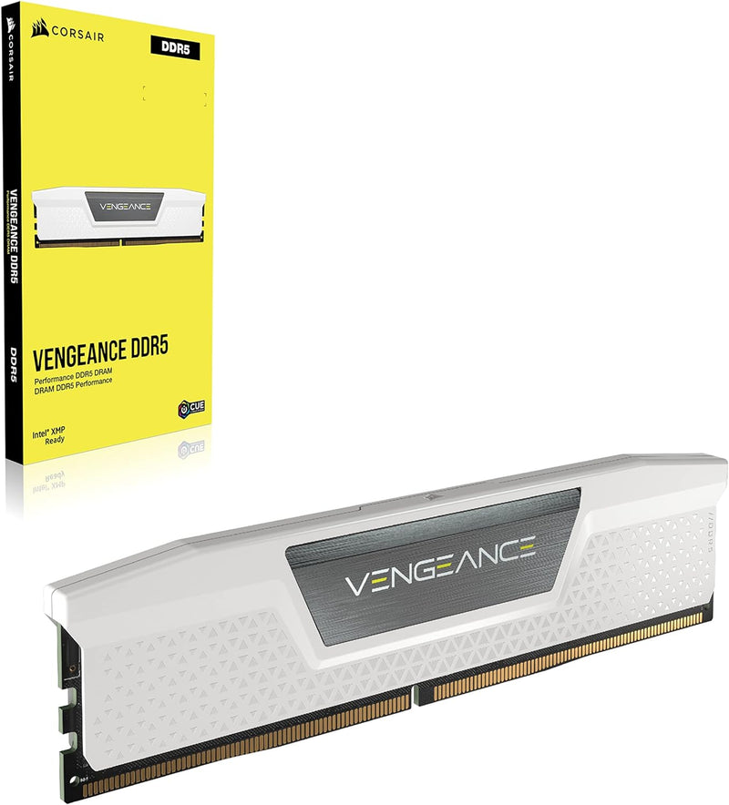 CORSAIR 32GB Kit (2x16GB) VENGEANCER White CMK32GX5M2B6400C32W DDR5 6400MHz Memory 