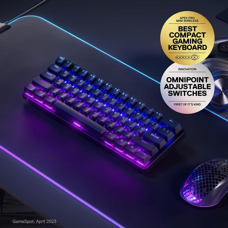 SteelSeries APEX PRO Mini-US Wireless 無線電競鍵盤 (64842)