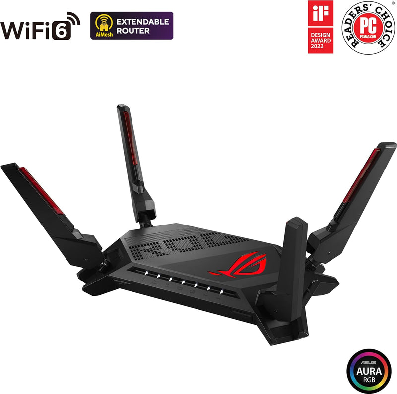 ASUS ROG Rapture GT-AX6000 AX6000 Dual-Band WiFi 6 Gaming Router