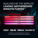 Kingston 32GB Kit (2x16GB) KF580C38RSAK2-32 FURY Renegade RGB Black 黑色 DDR5 8000MHz CL38 Memory *價錢請查詢