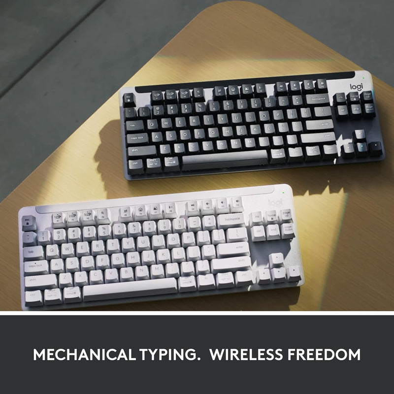 Logitech Signature K855 Wireless Mechanical TKL Keyboard 無線機械鍵盤 紅軸 - Graphite 石墨灰色 920-011074 原裝行貨