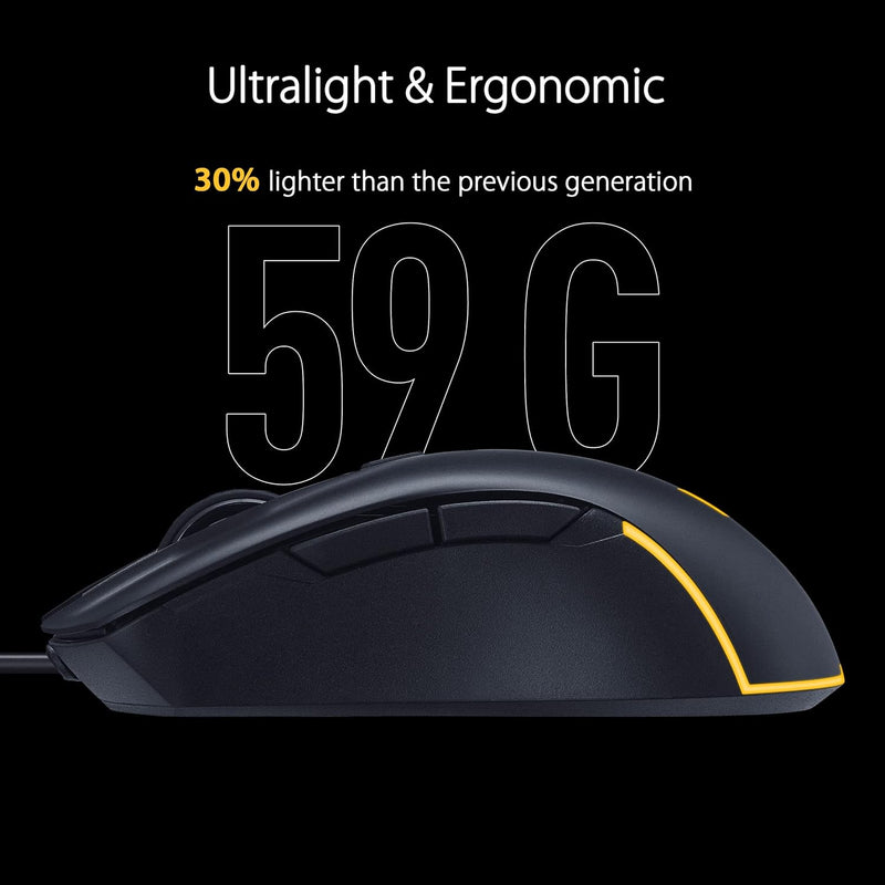ASUS TUF Gaming M3 Gen II 59g ultra-lightweight 8000dpi wired gaming mouse