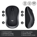 Logitech M185 無線滑鼠 - Fog Gray 霧灰 910-002258 原裝行貨