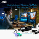 ATEN CS62KM 2 Port USB Boundless Cable KM Switch