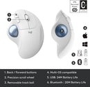 Logitech Ergo M575. Trackball Mouse 無線軌跡球滑鼠 - White 白色 910-005981 原裝行貨