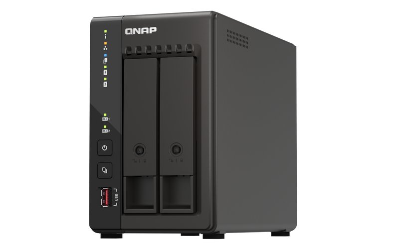 QNAP TS-253E-8G 2-Bay NAS (Intel® Celeron® J6412 Quad Core CPU, 8GB Ram)