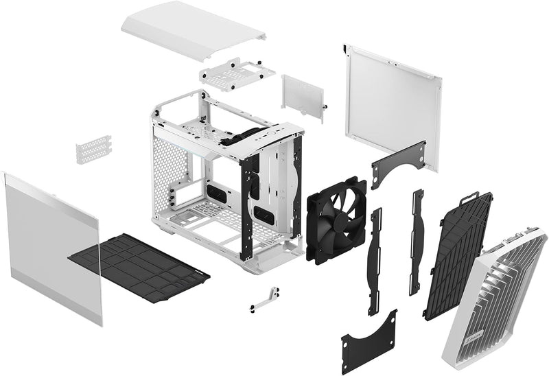 Fractal Design Torrent Nano White TG Clear Tint Mini-ITX Case FD-C-TOR1N-03 