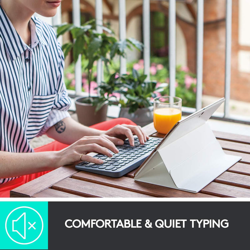 Logitech K380 Multi-tasking Bluetooth Keyboard (Chinese Version) - Graphite Graphite Gray 920-007592 Original Licensed