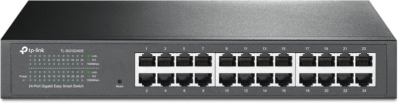TP-Link TL-SG1024DE 24 Ports Gigabit 1U 13" Rack Mountable Steel Case Switch