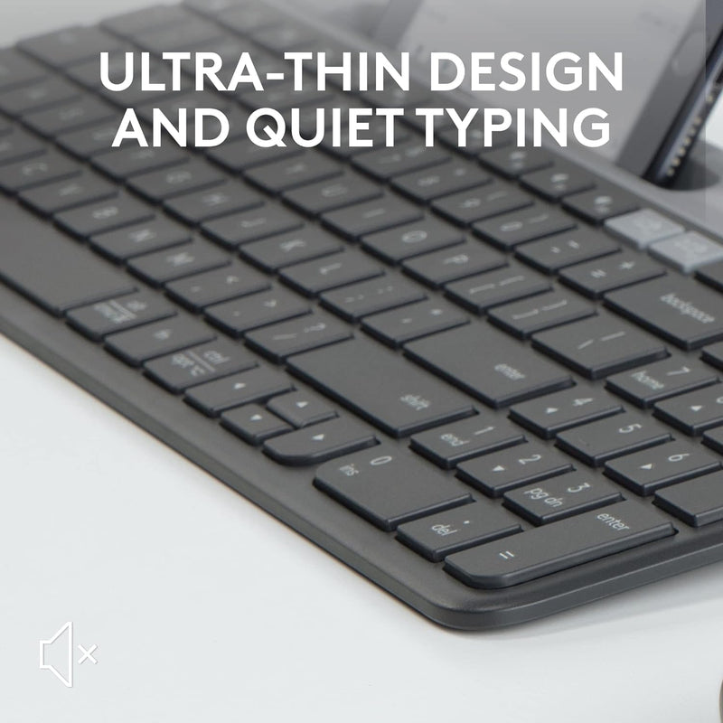 Logitech K580 Slim Multi-Device Wireless Keyboard (English Version) - Graphite 石墨灰色 920-009210 原裝行貨