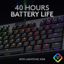 Logitech G915 X Lightspeed TKL 無線 RGB 機械電競鍵盤 - Charming Black 黑色 英文 觸感軸 920-012726 原裝行貨