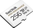 SanDisk 256GB High Endurence microSD (CL10 V30 U3 4K 100MB/s) SDSQQNR-256G-GN6IA 772-4174