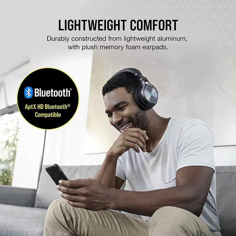 【CORSAIR 5月份電競產品優惠】Corsair VIRTUOSO RGB WIRELESS XT High-Fidelity Wireless Gaming Headset - Slate Color CA-9011188-AP