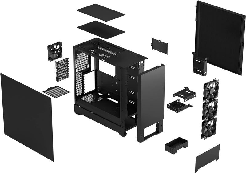 Fractal Design Pop XL Silent Black Solid M.ATX Case FD-C-POS1X-01 