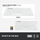 Logitech K380 多工藍牙鍵盤 (English Version) - Pearl White 珍珠白色 920-009580 原裝行貨