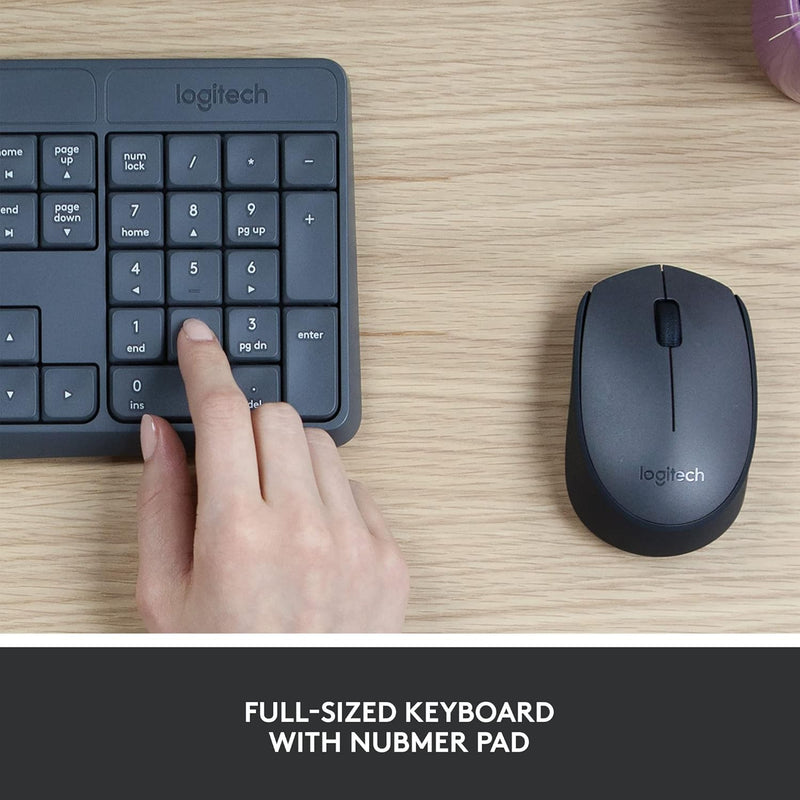 Logitech MK235 無線滑鼠鍵盤組 (中文版) - Black 黑色 920-007943 原裝行貨