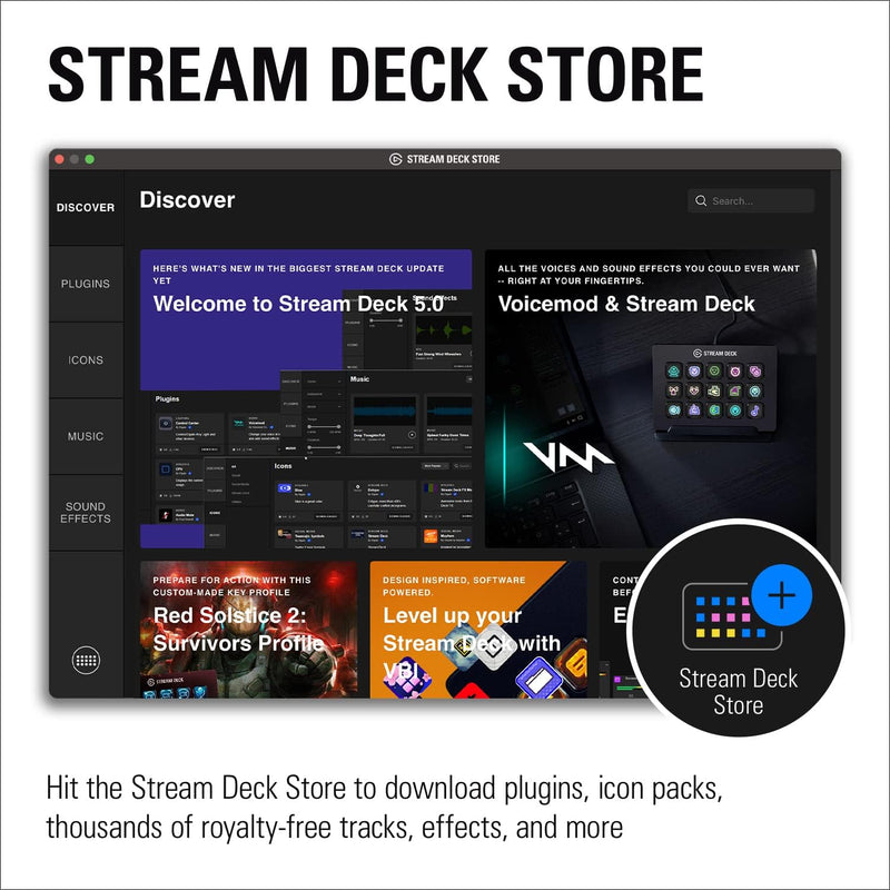 [Elgato New Year Promotion] Elgato Stream Deck MK.2 White white live broadcast console (CO-EL-STD-MK.2W) 