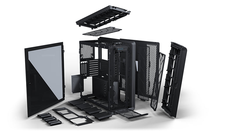 Phanteks Enthoo 719 ATX Full Tower Case 黑色Tempered Glass (PH-ES719LTG_DBK01)