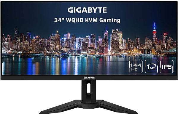 Gigabyte 34" M34WQ 144Hz 3440x1440 IPS (21:9) 電競顯示器