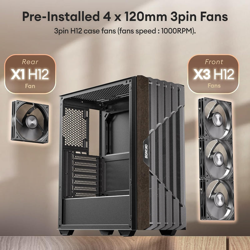 Okinos Cypress 5 AIR (Wood) ATX Case