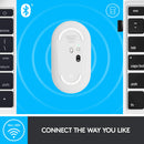 Logitech PEBBLE M350 Wireless Mouse 纖薄靜音無線藍牙滑鼠 - Pearl White 珍珠白色 910-005600 原裝行貨