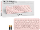 Logitech K380 多工藍牙鍵盤 (English Version) - Rose Pink 玫瑰粉色 920-009579 原裝行貨