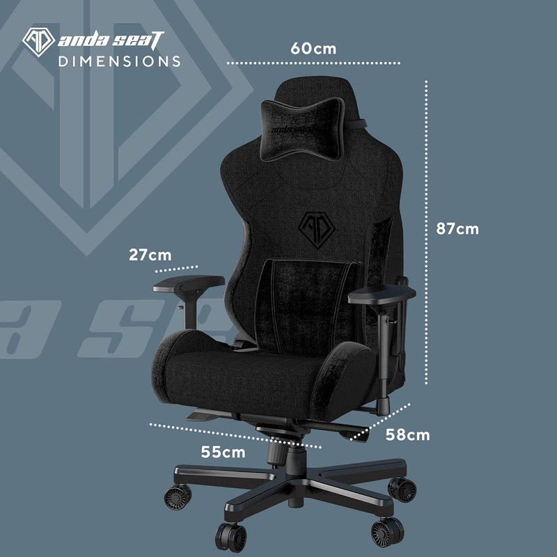 Anda Seat T-Pro 2 Series Premium (黑色) Gaming Chair 人體工學高背電競椅 (代理直送)