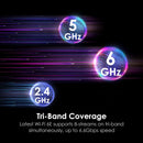 MSI Radix AXE6600 Tri-Band Gaming WiFi 6E Router (NE-MGRAX6E)