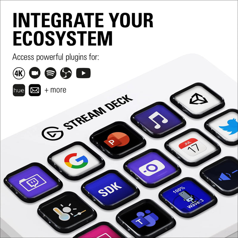 [Elgato New Year Promotion] Elgato Stream Deck MK.2 White white live broadcast console (CO-EL-STD-MK.2W) 