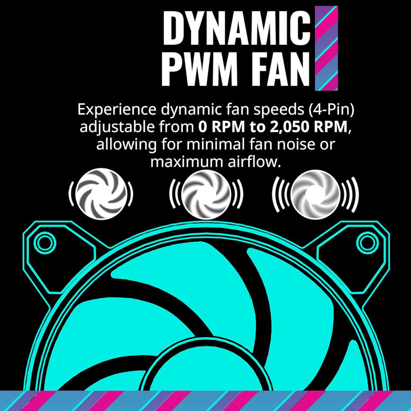 Cooler Master MasterFan MF120 HALO2 3 in 1 Pack ARGB 12cm Case Fan MFL-B2DN-213P2-R2