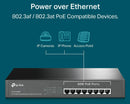 TP-Link TL-SG1008MP 8 Port Gigabit Desktop/Rackmount Switch with 8 Port PoE+ (153W)
