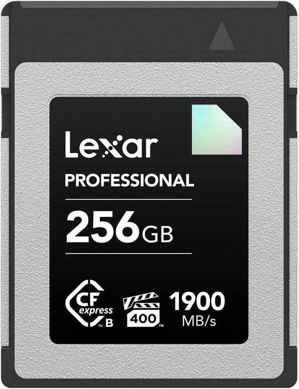 Lexar® DIAMOND SERIES 256GB PROFESSIONAL CFexpress™ TYPE B CARD (up to 1900MB/s read, 1700MB/s write) LCXEXDM256G-RNENG 