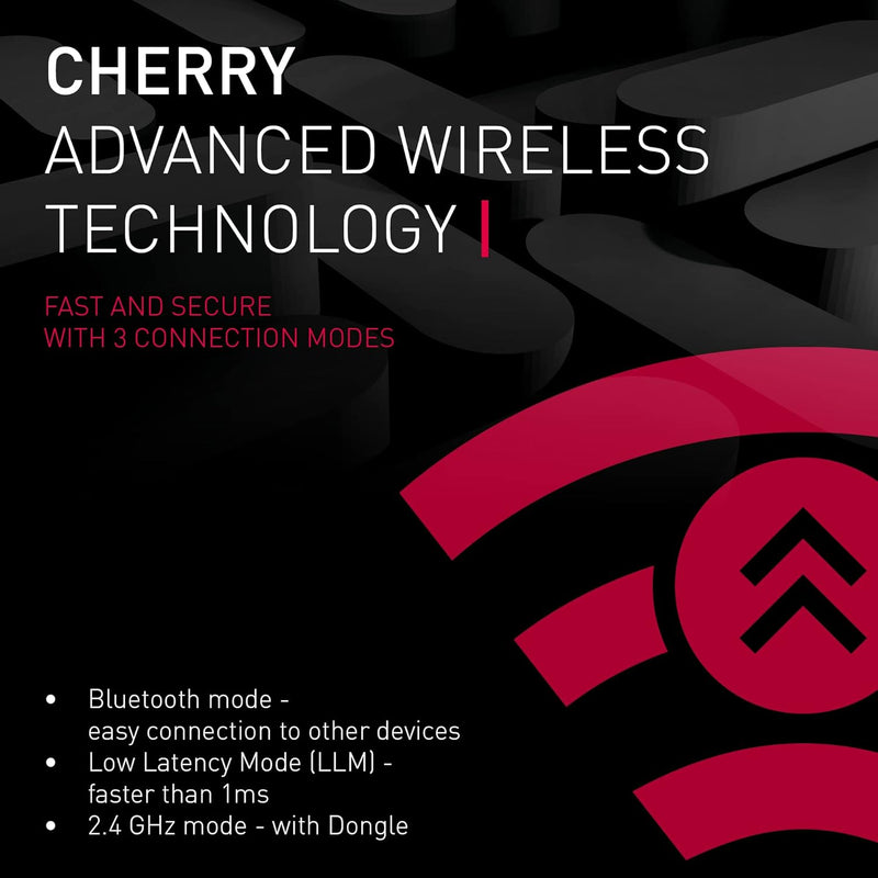 CHERRY MX 3.0S Wireless RGB 黑色 無線機械式鍵盤 (青軸) G80-3872 *送CHERRY MW2400無線滑鼠