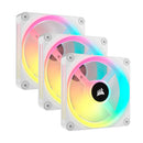 Corsair iCUE LINK QX120 RGB White 120mm PWM PC Case Fan Starter Kit with iCUE LINK System Hub (3件裝) CO-9051006-WW