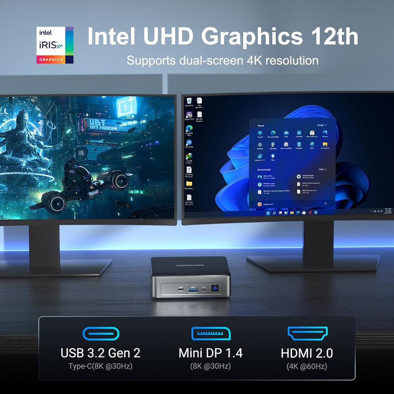 GEEKOM Mini AIR12 N100 CS-GA12N10 (Intel N100/16GB DDR5/512GB SSD /W11 Pro)
