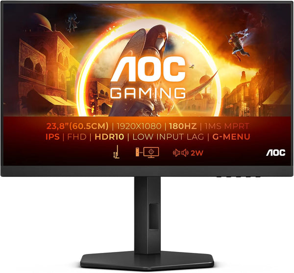 [Latest Product] AOC 23.8" 24G4X 0.5ms 180Hz FHD IPS (16:9) Gaming Monitor 