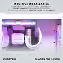 Phanteks Glacier One 240D30 D-RGB AIO Liquid CPU Cooler - WHITE (PH-GO240D30_DWT01)