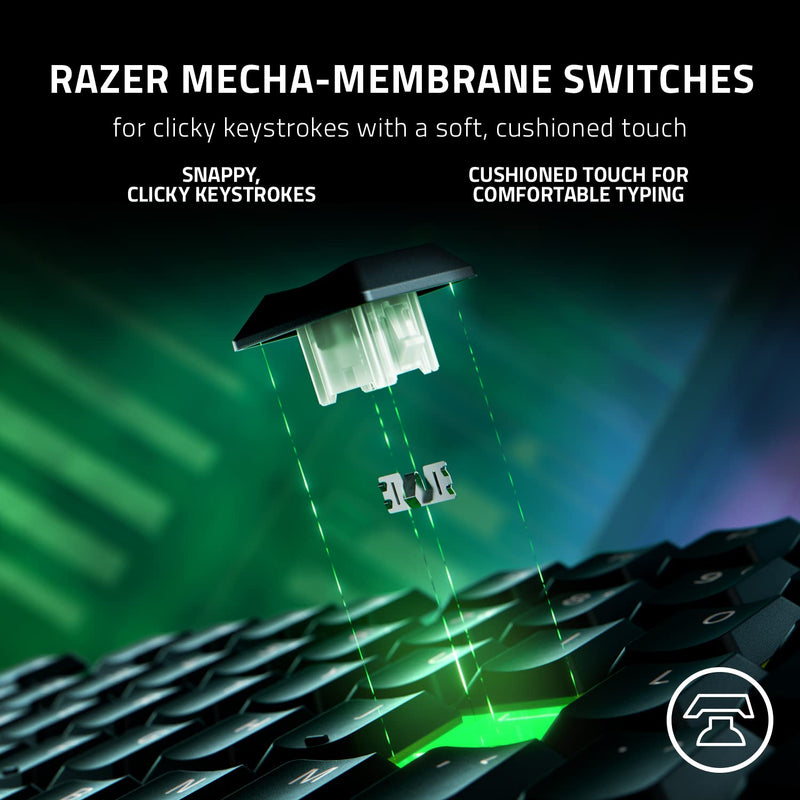 Razer Ornata V3 Mechanical Membrane Low Shaft RGB Gaming Keyboard RZ03-04460100-R3M1 