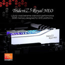 G.SKILL 32GB Kit (2x16GB) Trident Z5 ROYAL Neo RGB Silver 銀色 F5-6400J3039G16GX2-TR5NS DDR5 6400MHz CL30 Memory (AMD EXPO)