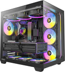 ANTEC C5 ARGB Black 黑色 無立柱全景 ATX Case * 預裝7把ARGB風扇