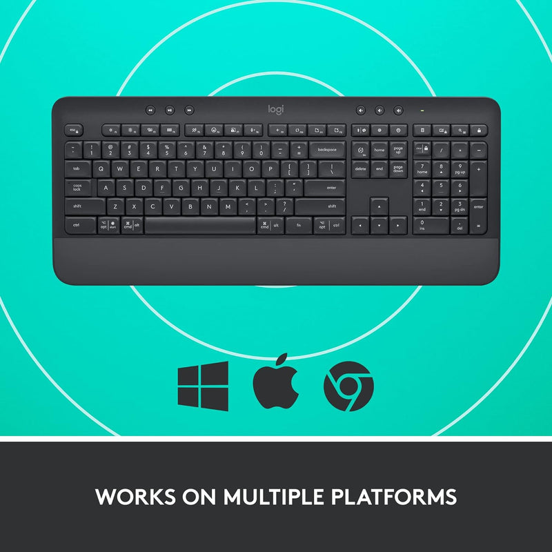 Logitech Signature K650 無線舒適鍵盤 (English Version) - Graphite 石墨灰色 920-010955 原裝行貨