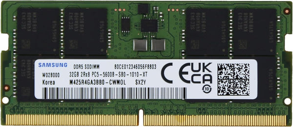 Samsung DDR5 SODIMM 32GB (1x32GB) DDR5 5600MHz M425R4GA3BB0-CWM Memory 