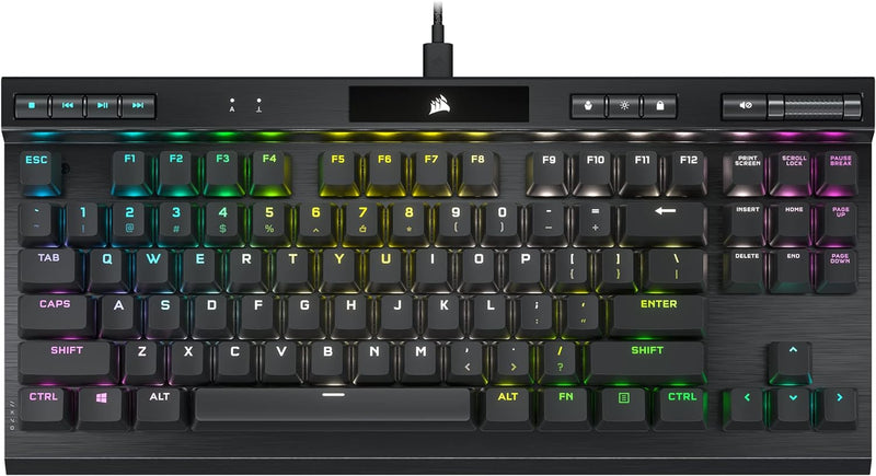 Corsair K70 RGB TKL CHAMPION SERIES Optical-Mechanical Gaming Keyboard with PBT DOUBLE SHOT PRO Keycaps CH-911901A-NA