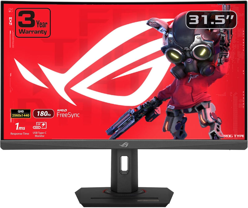[Latest Product] ASUS 31.5" ROG Strix XG32WCS 180Hz 2K QHD Fast VA (16:9) Gaming Monitor 
