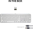 Logitech MX KEYS S Wireless Keyboard 先進無線炫光鍵盤 - Pearl White 珍珠白色 920-011563 原裝行貨